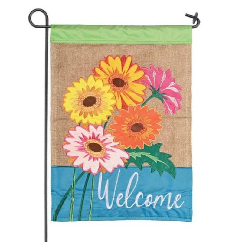 Welcome Gerbers Garden Flag